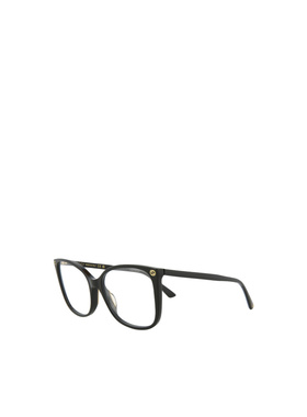 GUCCI 女士眼镜 GG0026O008 SS2026 古驰 黑色几何平光镜