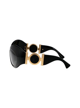 1h可退 VERSACE 女士太阳镜 0VE4462GB187GB187 SS2025 黑色