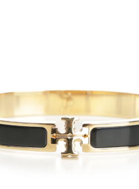 TORY BURCH 女士手链手镯 176492720 SS2026 黑色 Kira 中号珐琅