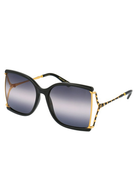 1h可退 GUCCI 女士眼镜 GG0592S002 AW2021 黑色 GUCCI WOMEN'S G
