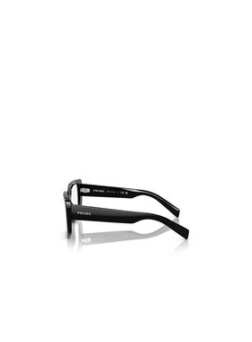 PRADA 女士眼镜 PRA04V1AB1O1 SS2024 黑色 普拉达几何框平光镜