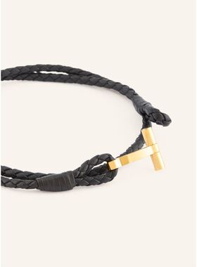 TOM FORD 男士手链手镯 100161335515002 CO 黑色 Leather bracel