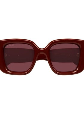 GUCCI 女士眼镜 GG1975S005 CO 棕色 几何太阳镜古驰