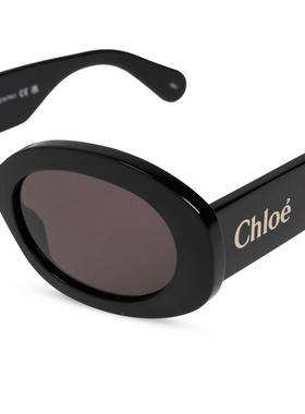 CHLOÉ 女士眼镜 CH0258S001 SS2026 黑色 徽标太阳镜