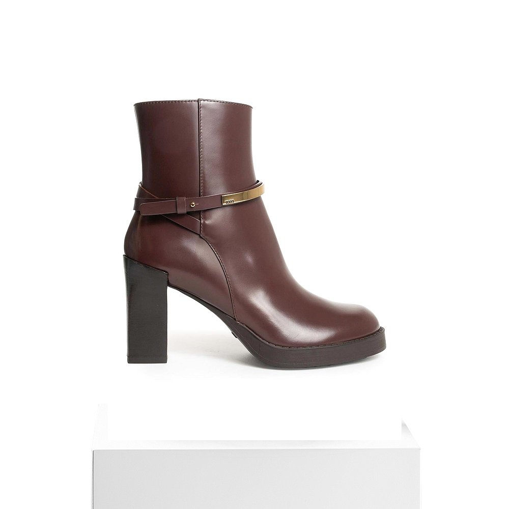 1h可退 TOD'S 女士靴子 XXW79L0JL40U18L811 AW2025 酒红色 - 图3