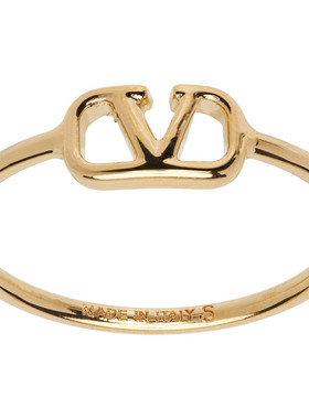 valentino 华伦天奴 女士 VLogo Signature Metal 戒指 7W2J0X03M