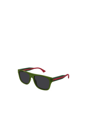 GUCCI 男士眼镜 GG2119S003 SS2026 绿色 几何框太阳镜