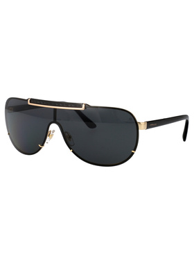 VERSACE 男士太阳镜 0VE2140100287 AW2025 黑色 0VE2140