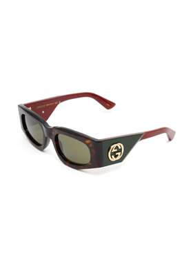 GUCCI 女士眼镜 797280J07402330 AW2024 古驰绿色配饰