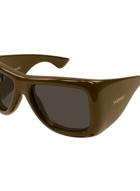 SAINT LAURENT 男士眼镜 SL902HOWL006 SS2026 棕色