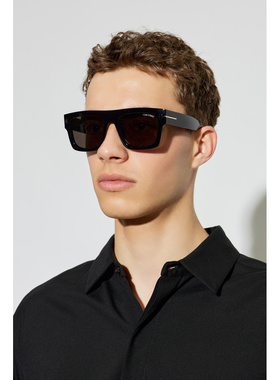 TOM FORD 男士太阳镜 FT071105301A CO 黑色 Sunglasses