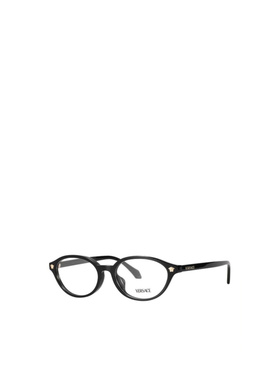 VERSACE 男士眼镜 VE3393DGB1 AW2026 黑色 椭圆形平光镜