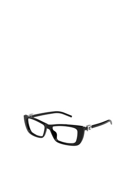 1h可退 GUCCI 女士眼镜 GG1682O001 CO 黑色 几何框平光镜