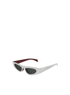 1h可退 GUCCI 男士眼镜 GG1916S003 AW2025 白色 猫眼框太阳镜