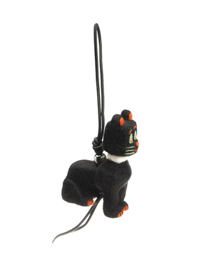 LOEWE 女士项链 C621232XPG1109 SS2026 黑色 Felt Cat Charm By