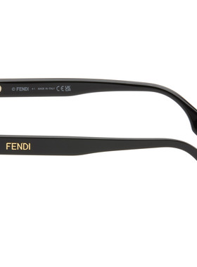 Fendi 芬迪 女士 黑色 Lettering 太阳镜 FE40209I5101ASHINYBLAC