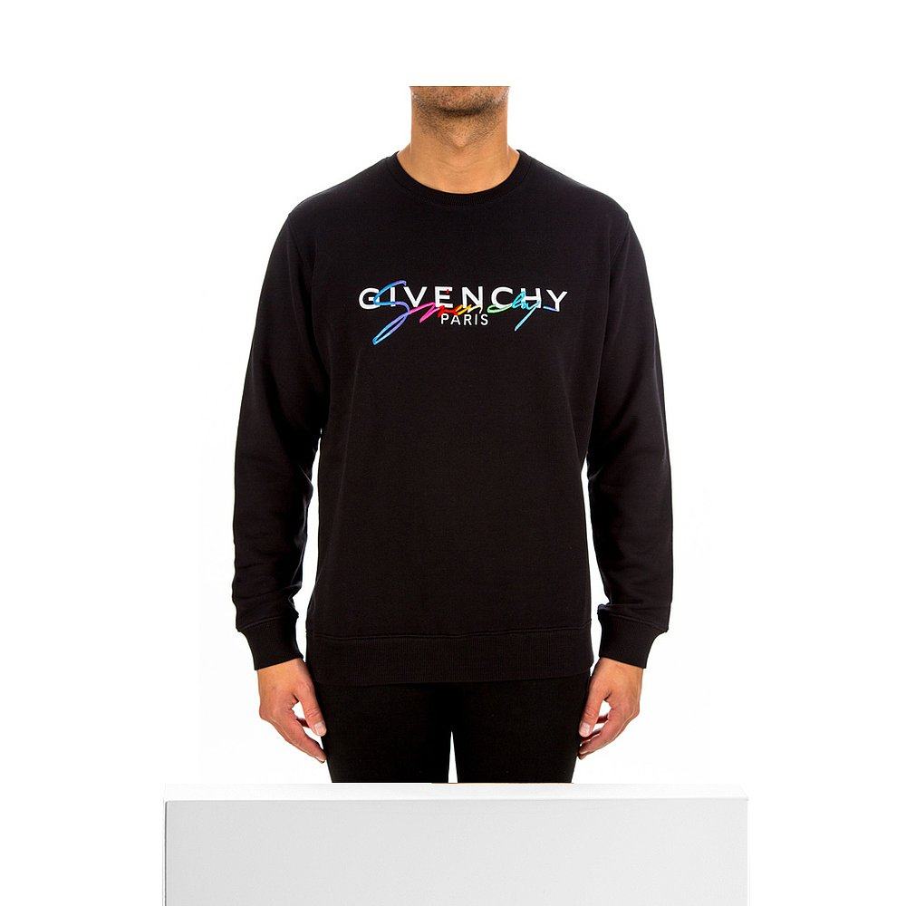香港直邮givenchy男士黑色彩虹卫衣 天猫国际香港直购卫衣