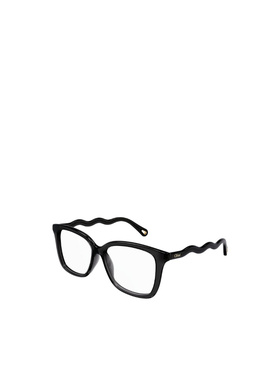 CHLOÉ 女士太阳镜 CH0090O005 SS2025 黑色 方框徽标平光镜