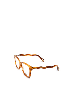 CHLOÉ 女士太阳镜 CH0090O006 AW2025 橙色 方框徽标平光镜