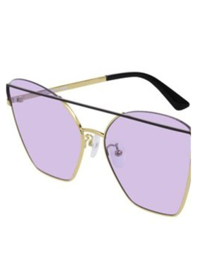 1h可退 MCQ BY ALEXANDER MCQUEEN 女士眼镜 MQ0163S005BLACKGOLD