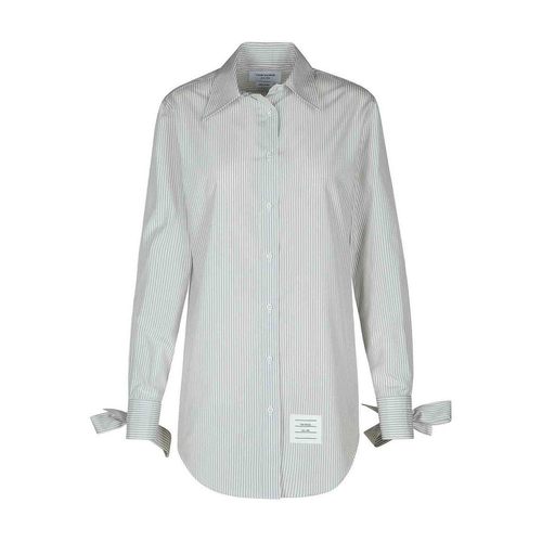 THOM BROWNE 女士衬衫 FDSE90AF0743035 AW2024 灰色 - 图2