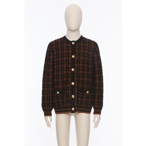 香港直邮VALENTINO 男士外套 VKA05YBB0Q10 SS2025 花色 长袖针织 - 图2