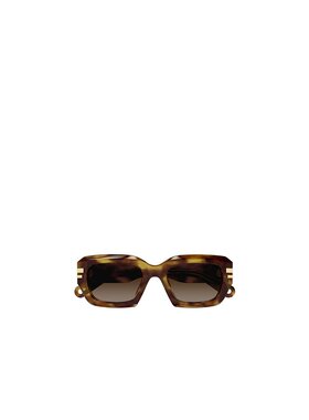 CHLOÉ 女士眼镜 CH0256S002 SS2025 棕色 矩形框太阳镜