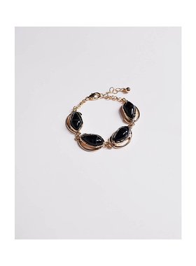 1h可退 潮奢 ASOS 女士 setting 设计链条海军蓝人造半宝石色调手