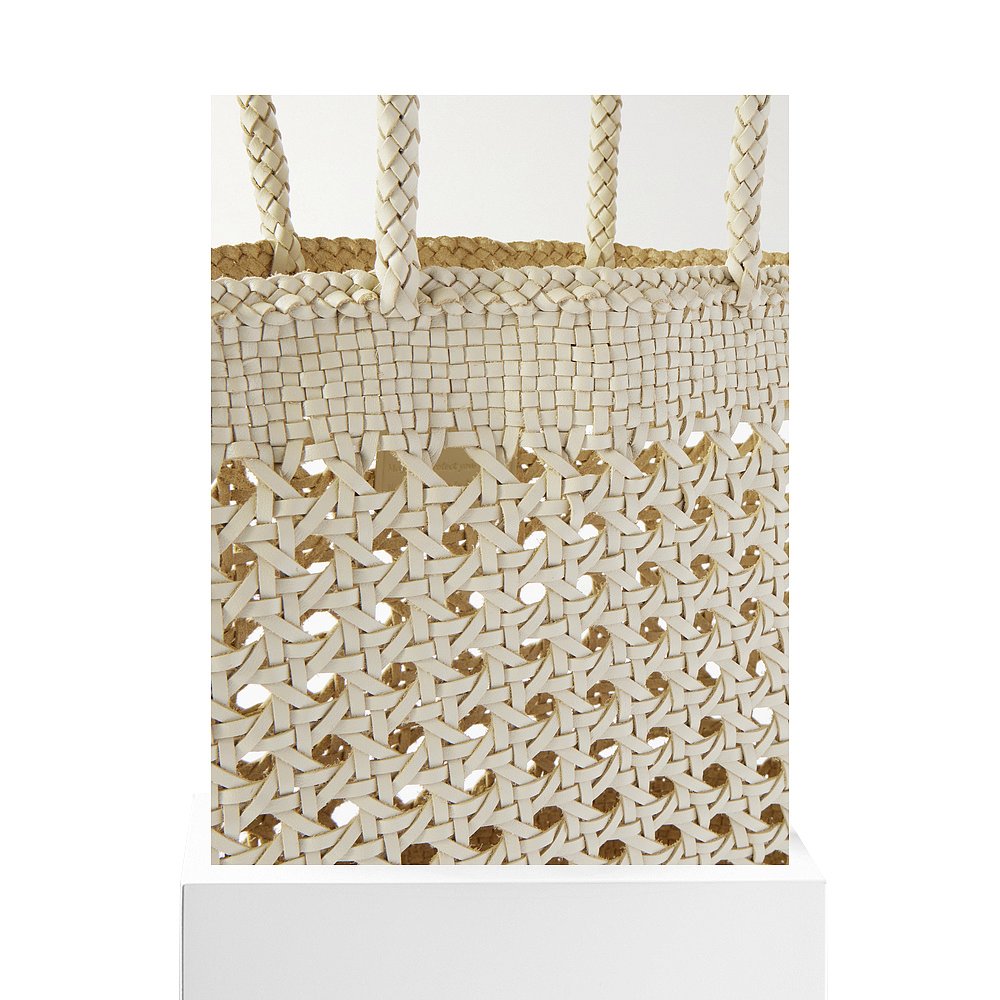 1h可退 潮奢 DRAGON DIFFUSION 女士 暗色编织皮革手提包 8162 - 图3