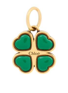 CHLOÉ 女士项链 CH26AK257CB79DA AW2026 绿色 三叶草黄挂饰