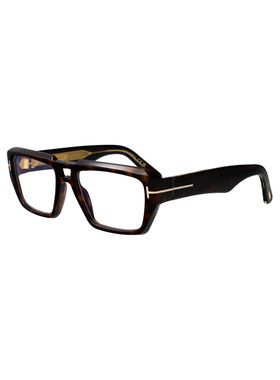 TOM FORD 男士眼镜 FT6077B052 SS2026 褐色 全框平光镜