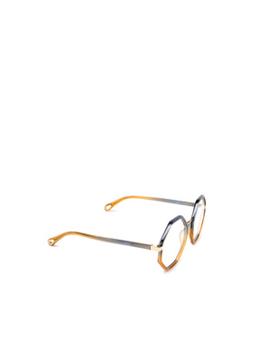 CHLOÉ 男士太阳镜 CH0132O007 AW2025 蓝色 logo标识平光镜