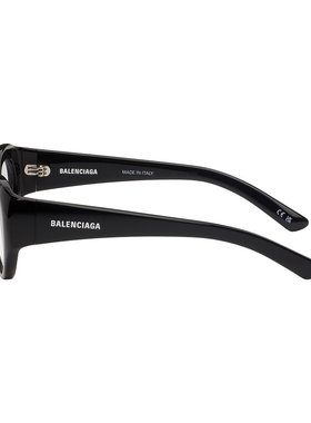 1h可退 潮奢 Balenciaga 巴黎世家 女士 黑色 Round 眼镜 BB0268O