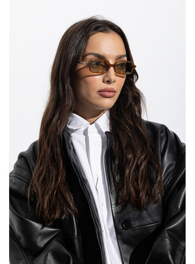 MIU MIU 女士太阳镜 0MU11ZS022I10R CO 棕色 Sunglasses `11ZS`