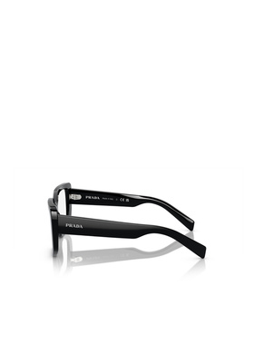 1h可退 PRADA 女士眼镜 PRA04V1AB1O1 SS2024 黑色 几何框平光镜