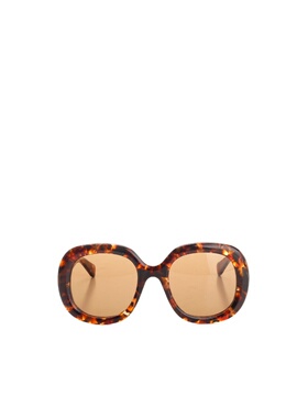 1h可退 CHLOÉ 女士眼镜 CH0153S003BROWN AW2023 绿色 徽标太阳镜