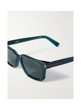 1h可退 潮奢 zegna 杰尼亚 男士 D形框醋纤太阳眼镜 EZ028096N