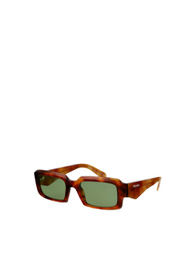 PRADA 男士眼镜 PR27ZS11P60C AW2025 绿色 矩形太阳镜