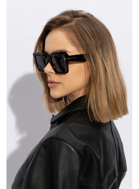 TOM FORD 女士太阳镜 FT115705001A CO 黑色 Sunglasses