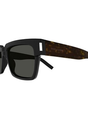 SAINT LAURENT 男士眼镜 SL732VADIM002 CO 黑色 徽标太阳镜