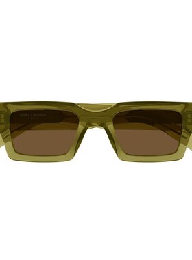 SAINT LAURENT 男士眼镜 SL572008 SS2026 绿色 徽标太阳镜