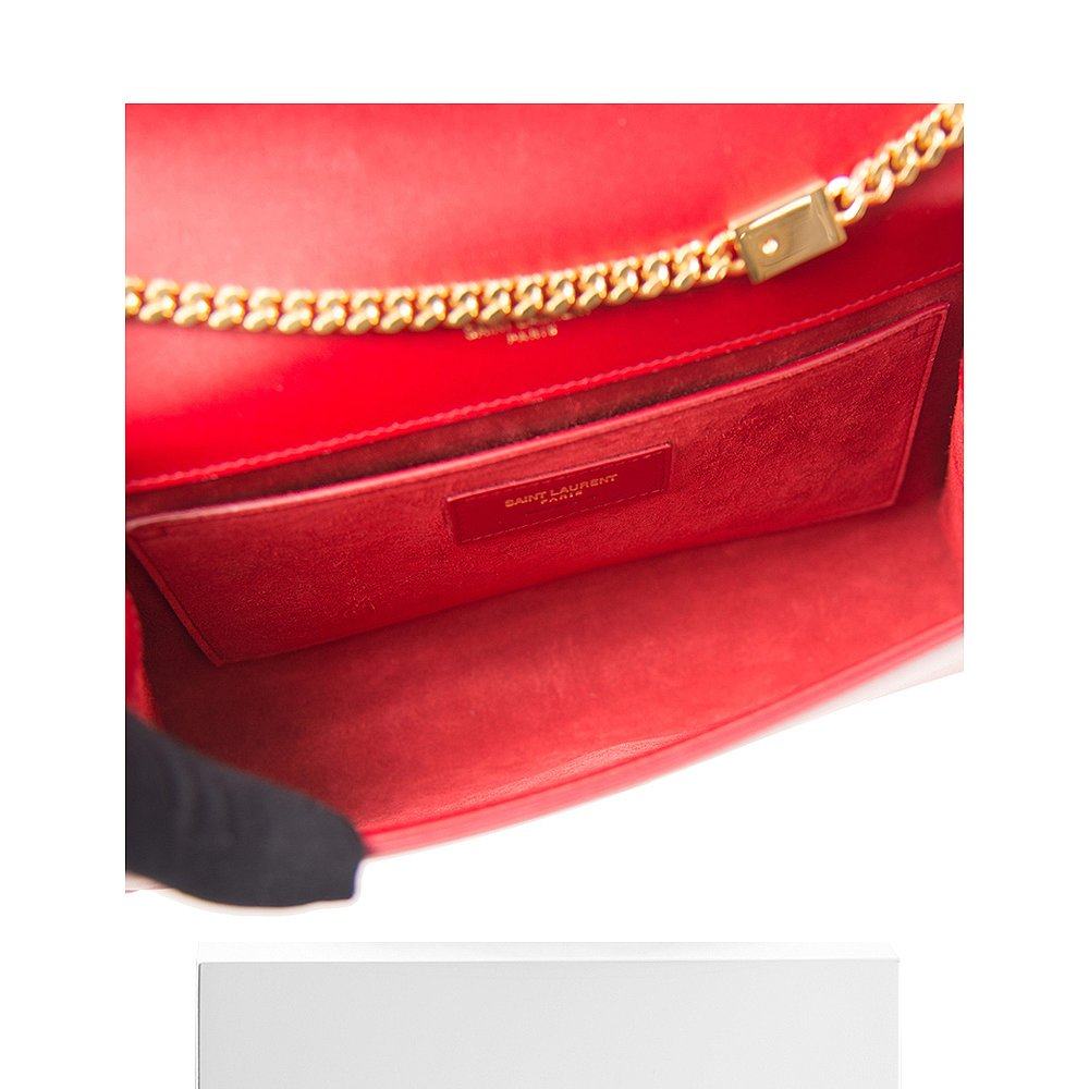 香港直邮圣罗兰红色女士斜挎包 天猫国际香港直购女士包袋