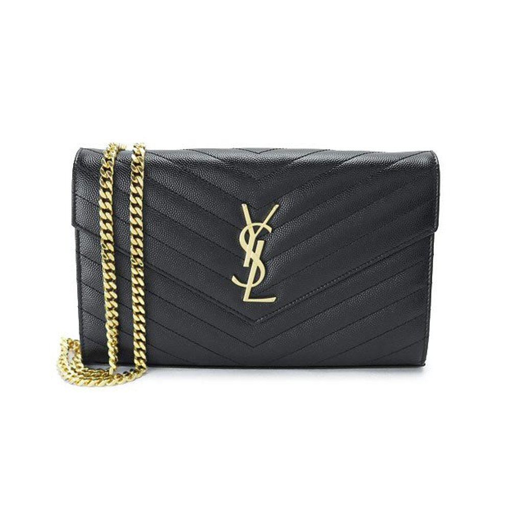 香港直邮圣罗兰monogram黑色斜挎包 天猫国际香港直购女士包袋