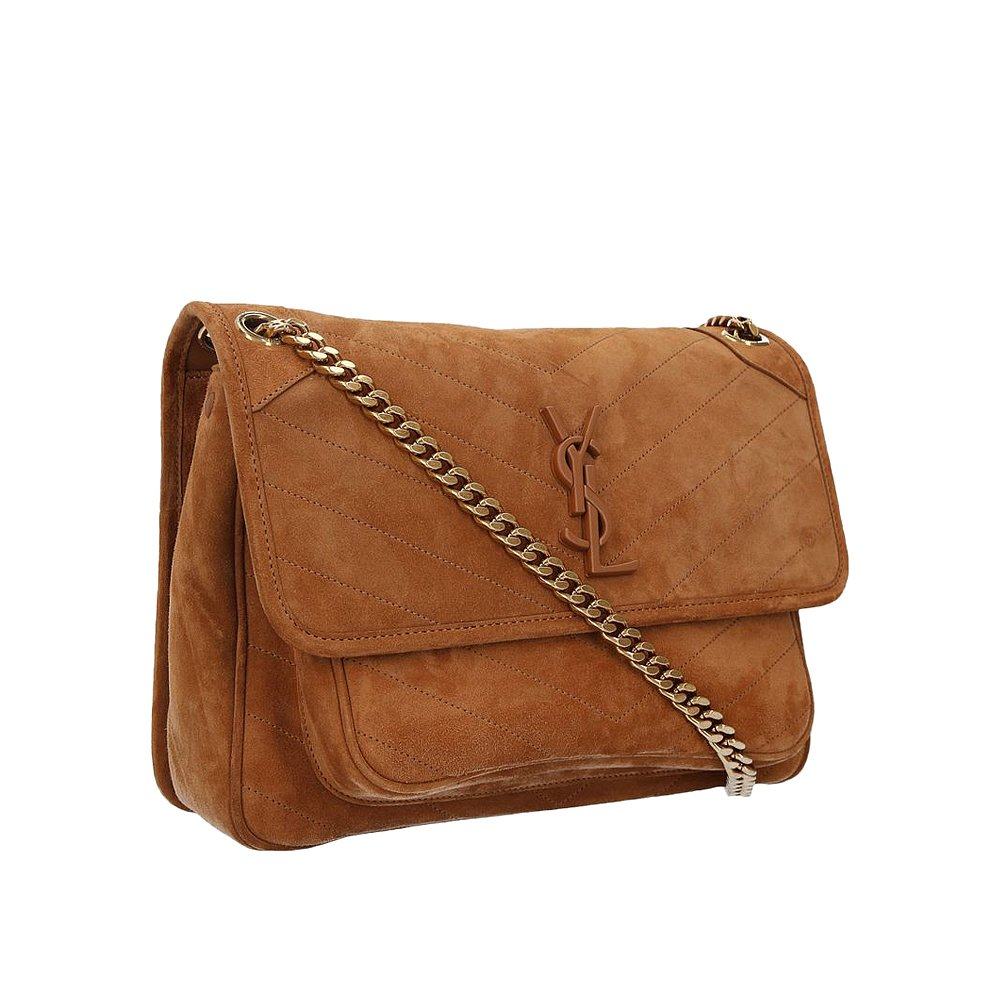 香港直邮圣罗兰浅棕色女士挎包 天猫国际香港直购女士包袋