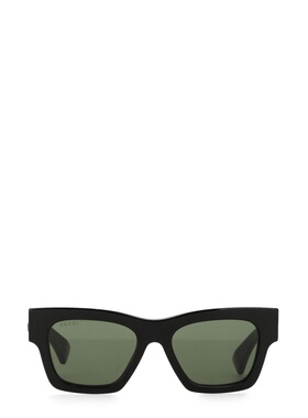 GUCCI 女士眼镜 819556J07401012 SS2026 黑色 几何框平光镜