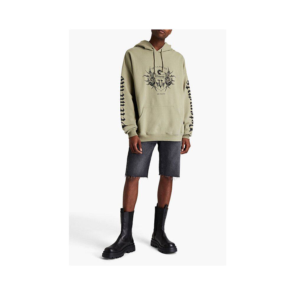 香港直邮潮奢 vetements 维特萌 男士french 宽松款印花棉混纺厚