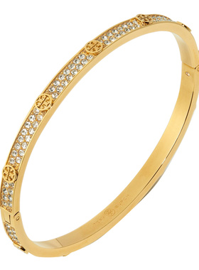 1h可退 TORY BURCH 女士手链手镯 153686783 CO 黄色 Miller 螺柱