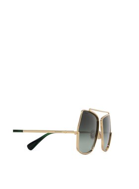 MAX MARA 女士眼镜 MM010232P AW2024 黑色 徽标太阳镜