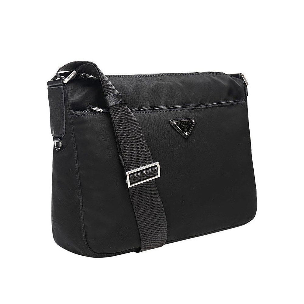 香港直邮prada黑色织物女士挎包 天猫国际香港直购女士包袋