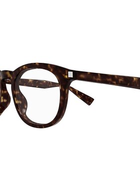 SAINT LAURENT 男士眼镜 SL813002 SS2025 深棕色 矩形镜架